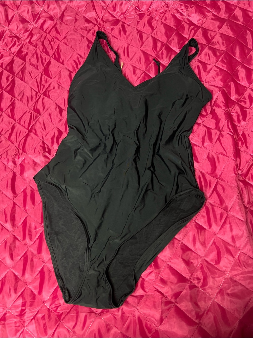 Black One-Piece Swimsuit (XL)